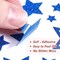 Patriotic Star Stickers, 9 Sheets Glitter Red Blue Sliver Star Stickers